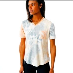 + Zyia Active Hendrix Dusk Go to pocket tie dye short sleeve tshirt